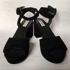 Steve Madden Black Block Heels
